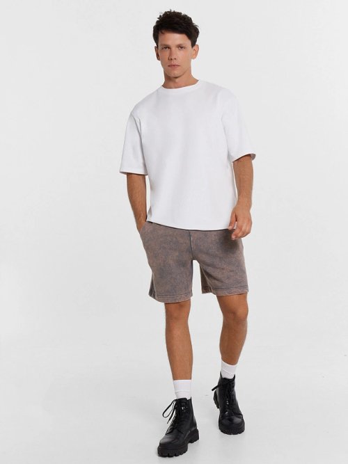 Шорты мужские серые с обработкой эйсид, фото 1 из 6