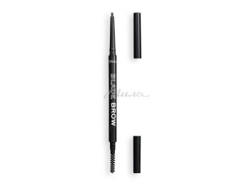Карандаш для бровей RELOVE REVOLUTION Micro Blade Brow контурный со щеточкой, тон Brown