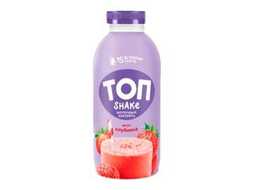 Коктейль молочный Топ Shake вкус клубника 2% 450 г в Пинске Санта