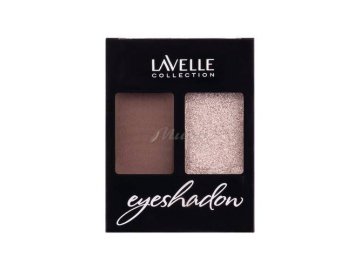 Тени для век LAVELLE Collection ES 32 двухцветные, тон 01 коричневый тауп/металлик