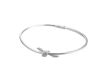 Браслет жесткий Fresh Jewelry, серебро 925 проба, вставка фианит