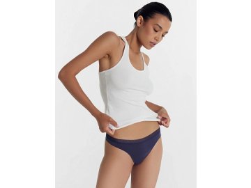 Трусы женские стринги в серо-синем цвете