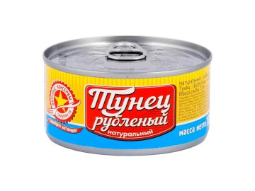 Тунец Вкусные консервы рубленый натуральный 185 г