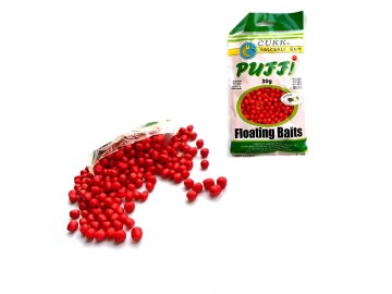 Плавающая насадка CUKK Puffi Mini 4-6мм 30г Ваниль цв.Красный