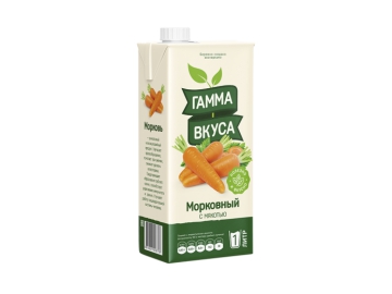 Нектар Гамма вкуса морковный с мякотью 1л ТП