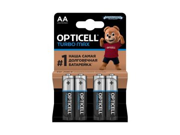 Батарейки opticell turbo max aa 4шт Электросила