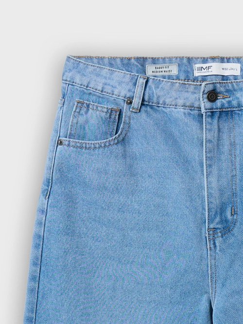 Джинсы мужские baggy leg голубые, фото 7 из 18