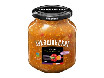 Санта акции и скидки Лепель - Икра из баклажанов Лукашинские соленья домашняя 340 г