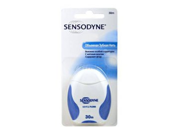 Нить зубная SENSOODYNE Gentle Floss объемная, 30 м