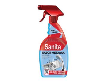 Средство чистящее SANITA Блеск металла спрей, 500 г