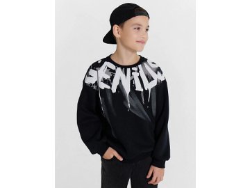Свитшот для мальчиков черный с печатью Марк Формель