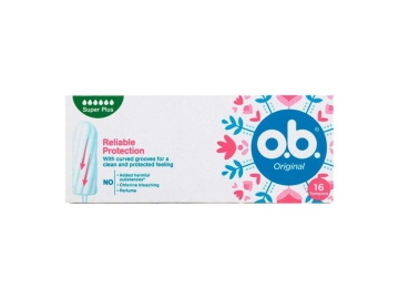 O.B. тампоны женские гигиенические Original Super plus 16шт