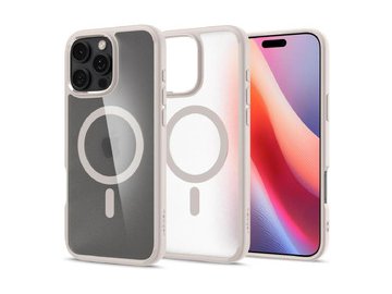 Чехол для телефона Spigen Ultra Hybrid Mag Magsafe для iPhone 16 Pro ACS08138 (Frost Natural Titanium)