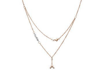 Колье Platina Jewelry, комбинированное золото 585 проба