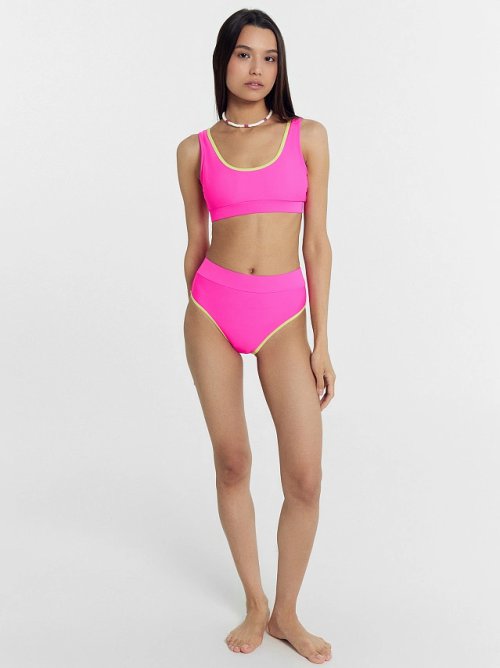 Купальный костюм женский в малиново-розовом цвете, фото 2 из 5