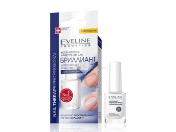 Средство для ногтей EVELINE Nail therapy Professional восстановительный комплекс с бриллиантовой пылью, 12 мл