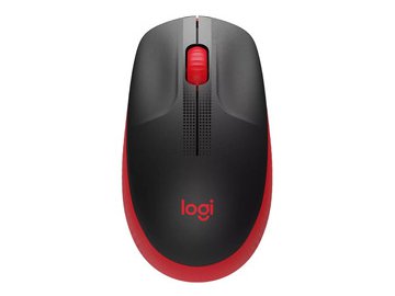 Мышь Logitech M190 (черный/красный)
