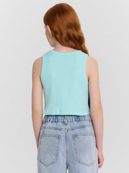 Топ для девочек голубой, фото 2 из 5