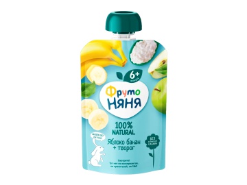 Пюре Топтышка яблоко-малина 90 г в Пинске Санта