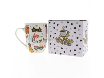 Кружка керамическая С днём рождения, 350 мл, арт. SLWHP-002 в Могилеве Мила