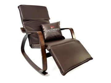 Кресло-качалка Calviano Comfort 1 (коричневый PU)