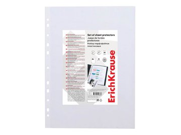 Набор перфофайлов пластиковых Erich Krause Fizzy Clear 67910 (10 шт)
