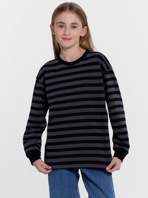 Джемпер для девочек в полоску, фото 2 из 5