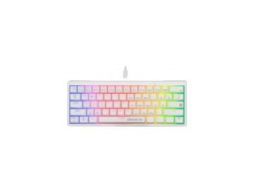 Игровая клавиатура defender deimos gk-303 ru 45304 (rgb,61кн,корич.свитчи,белый) в Орше Электросила