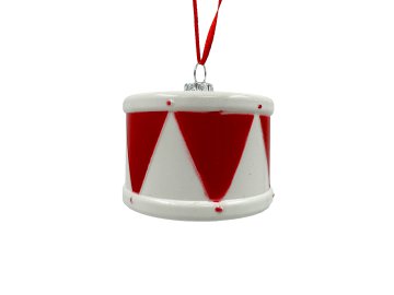 Игрушка ёлочная Калядны час Drum 6.9см O5312-16 Ома