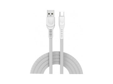 Кабель usb - type-c atomic cabler 30317 (type-c, 100 см, 2.4a, белый) в Молодечно Электросила