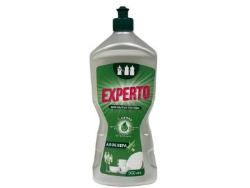 Средство для мытья посуды EXPERTO с экстрактом Алое вера, 900 мл