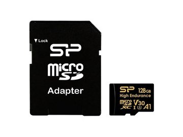 Карта памяти Silicon-Power Golden Series High Endurance microSDXC SP128GBSTXDV3V1HSP 128GB (с адаптером) в Мозыре 5 элемент