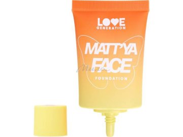 Тональный крем LOVE GENERATION Matt'ya Face c экстрактом матчи матирующий, тон 04