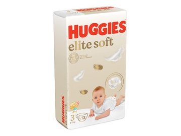 Детские одноразовые подгузники Huggies Elite Soft Mega 3 (5-9кг) 72шт