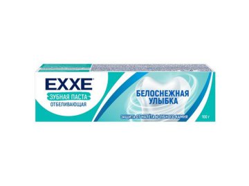 Зубная паста EXXE Белоснежная улыбка отбеливающая, 100 г