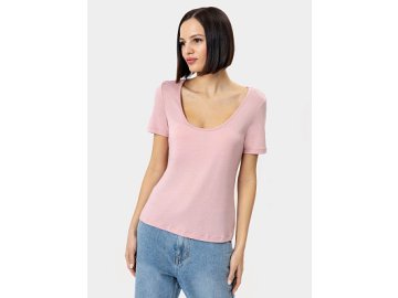 Футболка женская regular fit в дымчато-розовом цвете Марк Формель