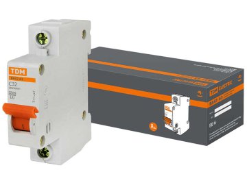 Выключатель автоматический TDM ВА 47-63 1Р 32А (C) 4.5кА / SQ0218-0006