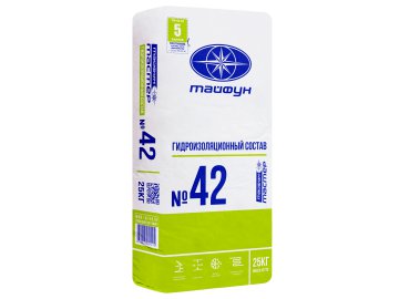 Гидроизоляционный состав Тайфун Мастер №42 25 кг в Жлобине Ома