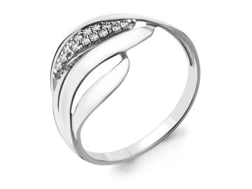 Кольцо декоративное Aquamarine, серебро 925 проба, вставка фианит