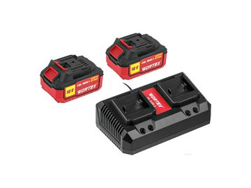Аккумулятор с зарядным устройством Wortex 1329413 (18В/4.0 Ah + 18В)