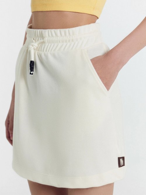 Юбка женская в молочно-бежевом цвете, фото 4 из 5