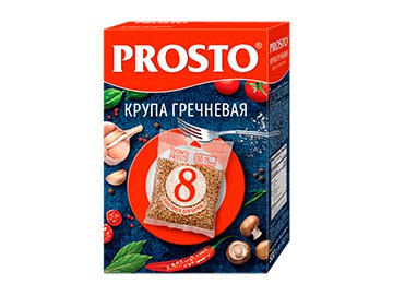 Крупа Prosto гречневая 8 пакетиков для варки 500 г