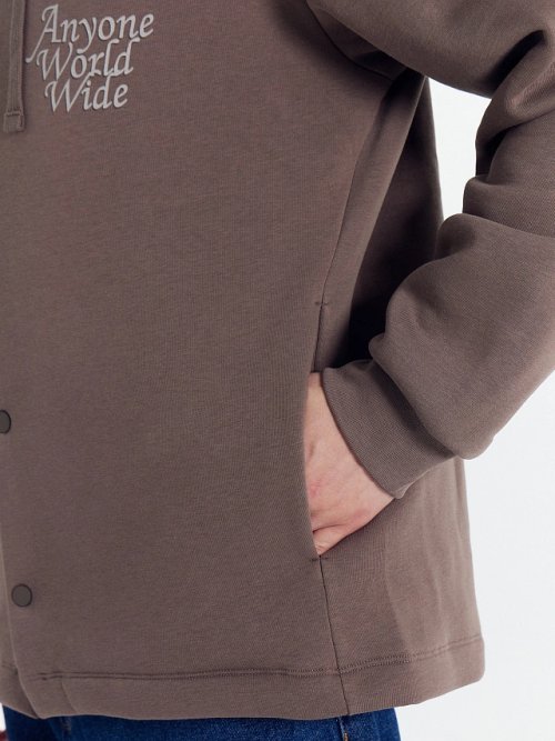 Толстовка мужская серая с печатью, фото 5 из 5