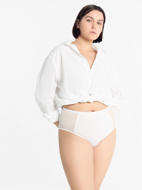 Трусы женские макси в белом цвете, фото 3 из 8