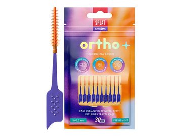 Ершики межзубные Splat Smilex Ortho+ Мята с эластичным кончиком S мягкий (30 шт.)