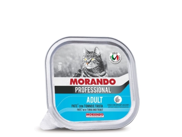 Ламистер Morando для кошек, паштет с тунцом и форелью, Professional Line, 100г
