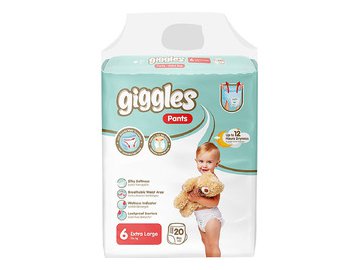 Подгузники-трусики Giggles Xlarge 6 Pants (20 шт)