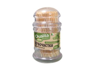 Зубочистки QUALITA бамбуковые, 200 шт
