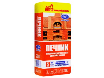 Смесь кладочно-штукатурная Тайфун Мастер Печник, 20 кг