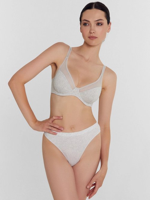 Бюстгальтер женский макси в сером цвете, фото 3 из 18